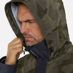 Finntrail Veste Homme Imperméable Greenwood - Camo Shadow Green