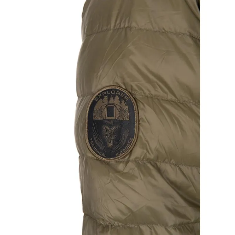 Fox Veste Homme Explorer Downfill Packaway Khaki Jacket - Noir