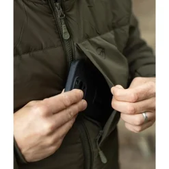 Korda Veste Homme Insulated Hooded Jacket - Dark Olive