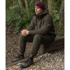 Korda Veste Homme Insulated Hooded Jacket - Dark Olive