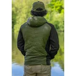Korum Veste Homme Thermashell Thermique - Vert/Noir