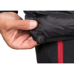 Fox Rage Veste Sans Manche Homme Pro Series Reversible Lightweight Quilted Gilet - Noir/Rouge