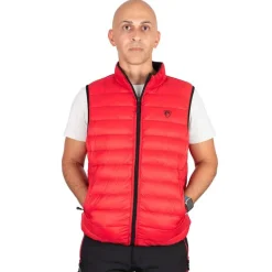 Fox Rage Veste Sans Manche Homme Pro Series Reversible Lightweight Quilted Gilet - Noir/Rouge