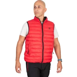 Fox Rage Veste Sans Manche Homme Pro Series Reversible Lightweight Quilted Gilet - Noir/Rouge