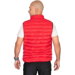 Fox Rage Veste Sans Manche Homme Pro Series Reversible Lightweight Quilted Gilet - Noir/Rouge