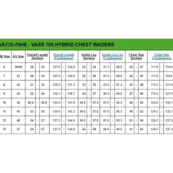 Vass Waders Hybrid 700 Chest Wader